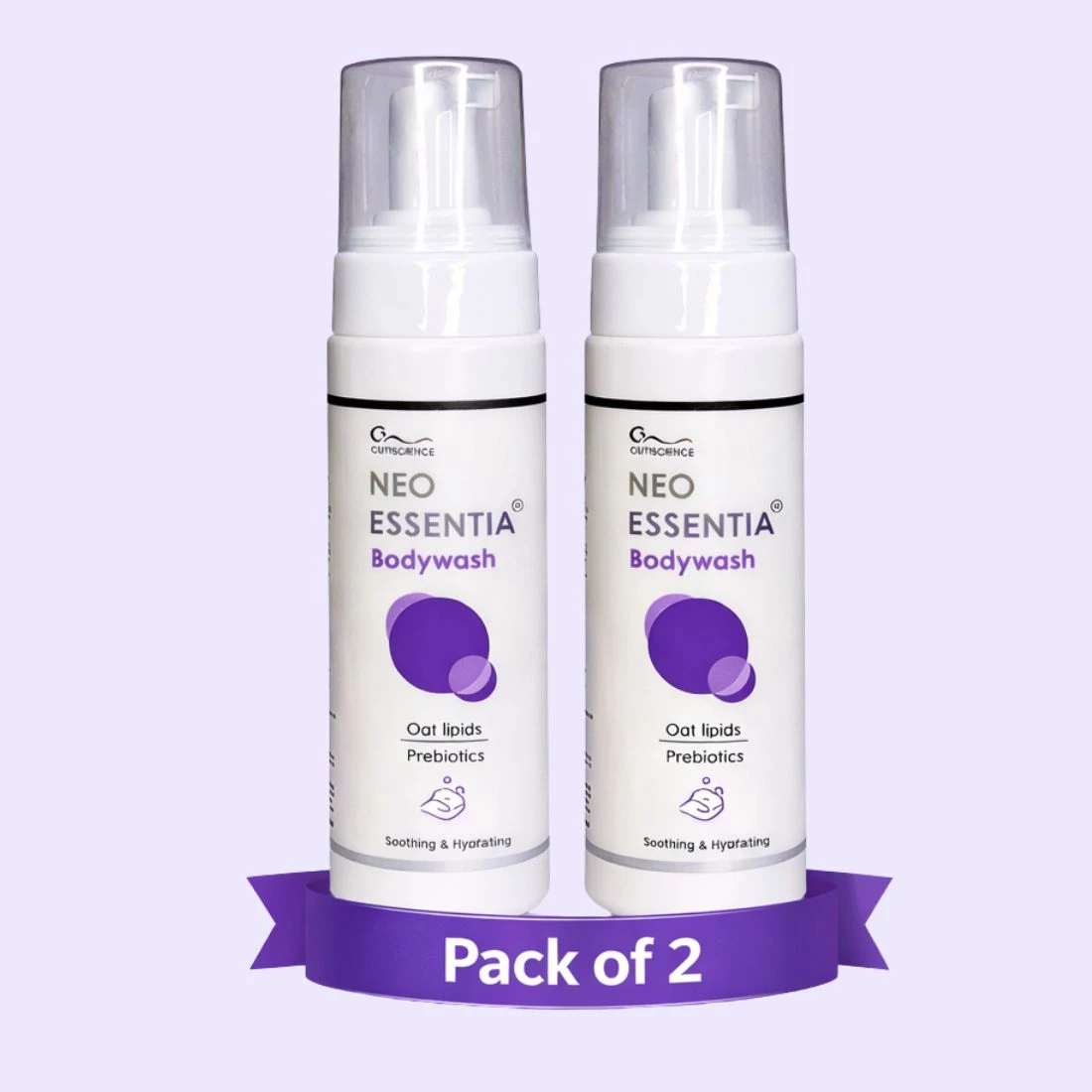 Cutiscience Neo Essentia Bodywash – Pack of 2 | Oat Lipids & Prebiotics | Soothi